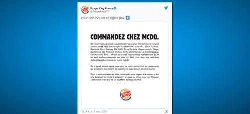 Burger King encourage ses clients à commander... chez McDo