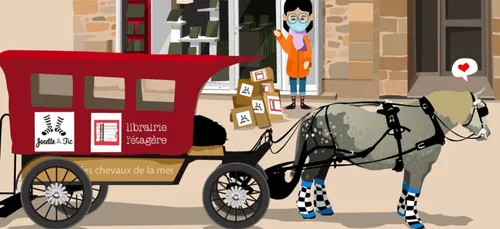 À Saint Malo, faites-vous livrer vos livres... par cheval !
