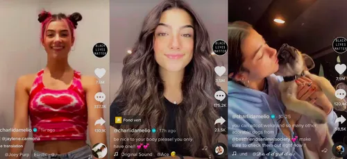 Charli d’Amelio, jeune star de TikTok dépasse les 100 millions...
