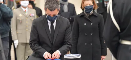 Hommage national aux "vies sacrifiées" des trois gendarmes tués par...