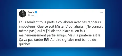Booba attaque Squeezie et Mister V sur Twitter, ils réagissent avec...