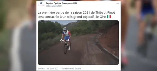 Pas de Tour de France pour Thibaut Pinot en 2021