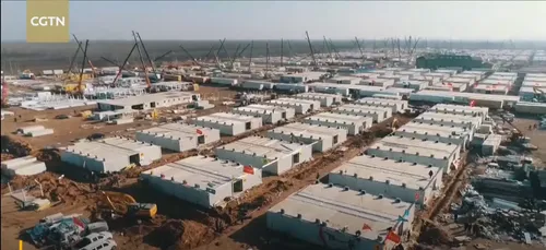 VIDEO. La Chine construit un gigantesque centre de quarantaine