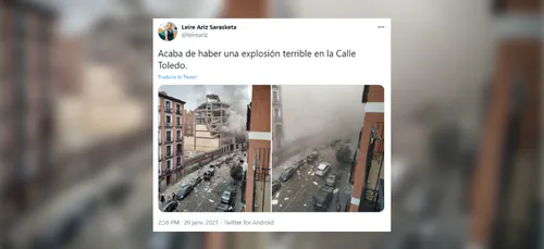Madrid : une forte explosion dans un immeuble du centre-ville