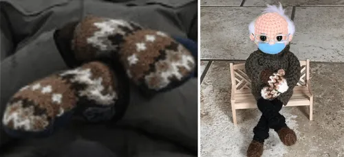 Les moufles de Bernie Sanders stars des réseaux sociaux