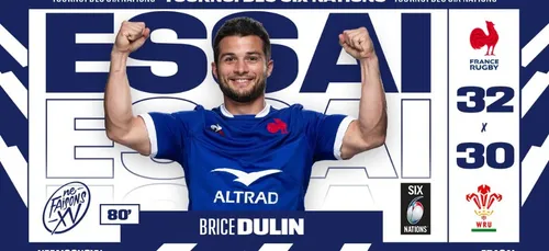 Rugby : Brice Dulin, l’homme du match contre le Pays-de-Galles