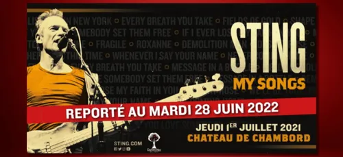 Château de Chambord : le concert de Sting reporté à 2022