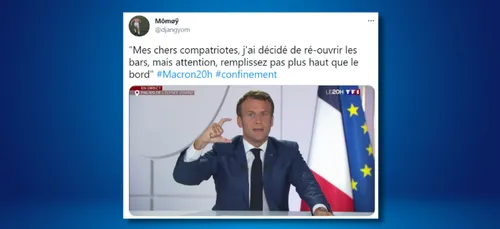 Allocution d’Emmanuel Macron : Twitter s’enflamme !