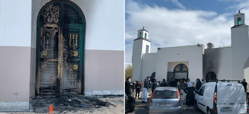 Nantes: la porte d'une mosquée détruite par un incendie