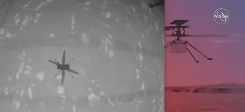 L'hélicoptère Ingenuity a volé sur Mars