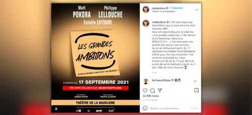 Matt Pokora se lance dans le théâtre !