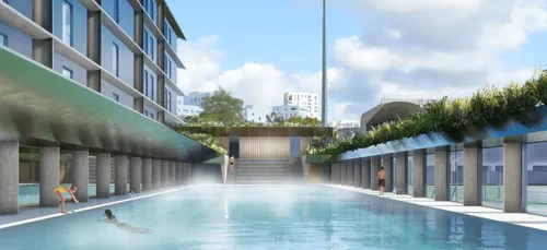 Un immeuble avec piscine au cœur de Nantes