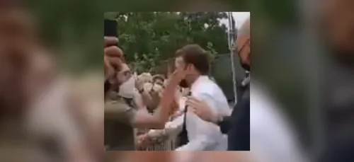 Emmanuel Macron giflé lors de son déplacement dans la Drôme