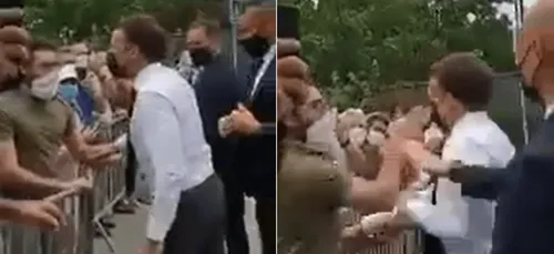 Macron giflé : deux hommes de 28 ans interpellés