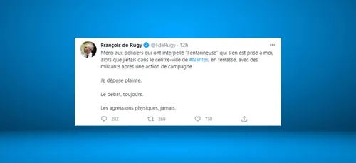 Nantes : François de Rugy a reçu le contenu d’un paquet de farine...