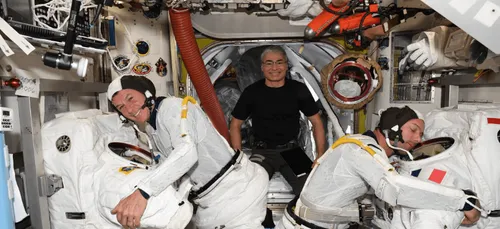 Thomas Pesquet s'apprête à se lancer dans le vide spatial