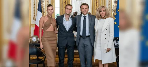 Rencontre insolite entre Justin Bieber et Emmanuel Macron