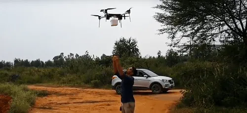 Inde : premiers essais de livraison par drone susceptible...