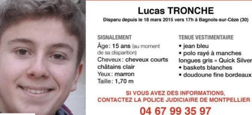 Affaire Lucas Tronche : des débris de vêtements et des ossements...