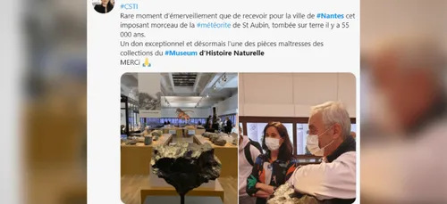 La plus grosse météorite tombée en France exposée au Muséum...