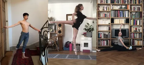 Les danseurs de l'Opéra de Paris offrent un ballet en version confiné