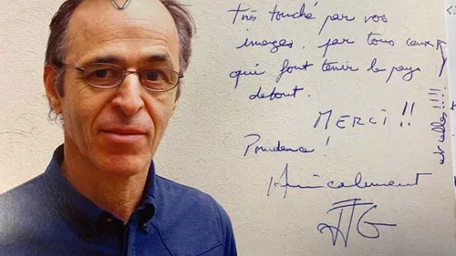 Un message de remerciement signé... Jean-Jacques Goldman !