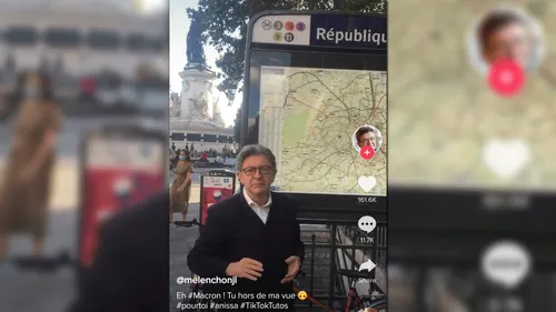 TikTok : Mélenchon se lance également et répond à Emmanuel Macron