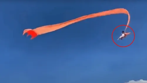 Taïwan : une fillette de 3 ans s'envole avec un cerf-volant