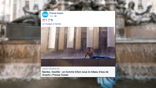 Insolite : un homme triton en balade à Nantes