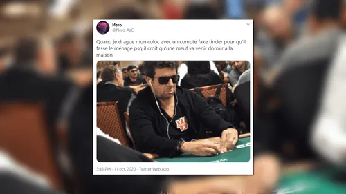 Twitter : une photo de Patrick Bruel jouant au poker devient un meme