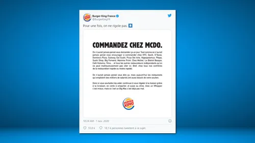 Burger King encourage ses clients à commander... chez McDo