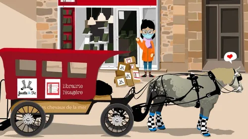 À Saint Malo, faites-vous livrer vos livres... par cheval !