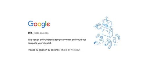 Google victime d'une brève panne mondiale à la mi-journée