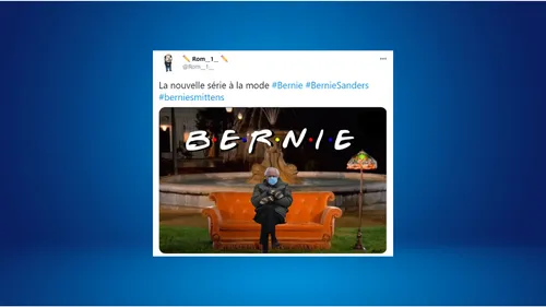Le démocrate Bernie Sanders et ses moufles détournés sur Twitter !