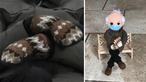 Les moufles de Bernie Sanders stars des réseaux sociaux