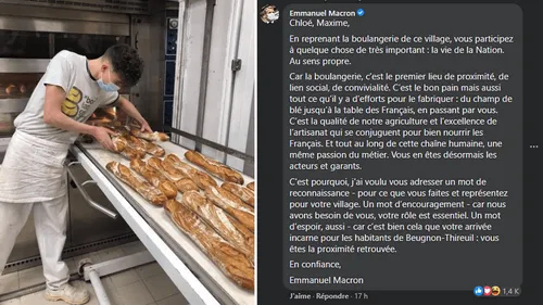 Deux-Sèvres : de jeunes boulangers félicités par Emmanuel Macron