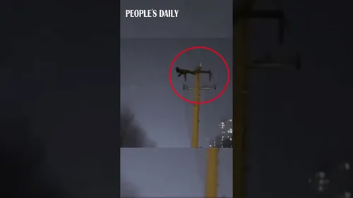 Chine : il fait des abdos sur un poteau électrique et provoque une...