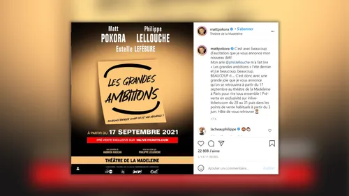 Matt Pokora se lance dans le théâtre !