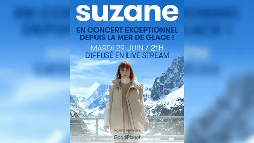 Suzane en concert depuis la Mer de Glace pour alerter sur le...