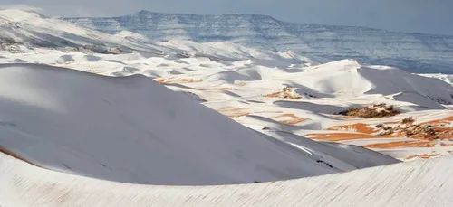 (Photos) Les dunes du Sahara algérien sous la neige!