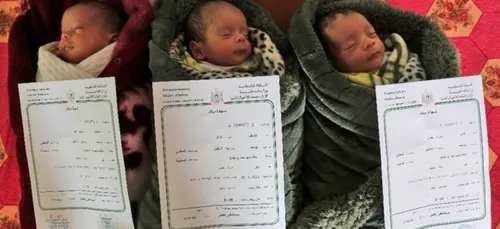 Un couple palestinien appelle ses triplés "Jérusalem", "Capitale"...