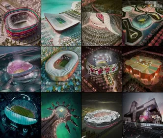 Qatar 2022: les images des stades de football qui accueilleront la...