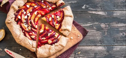 Recette : Tarte aux prunes à la normande