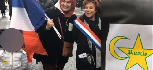 Marche contre l'islamophobie : une photo montrant une étoile jaune...