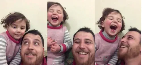 [VIDÉO] Un papa Syrien apprend à sa fillette de 4 ans à rire des...