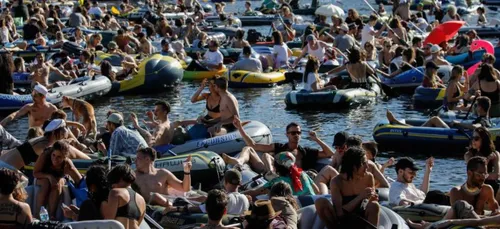 Une fête géante devant un hôpital fait polémique (vidéo)