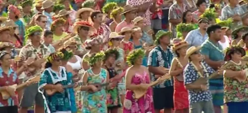Incroyable : plus de 6 000 joueurs de ukulélé réunis pour battre un...