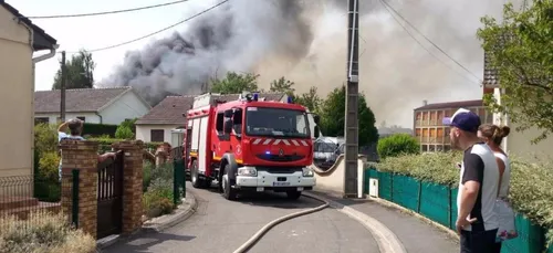 Incendie à Muizon, dans la Marne