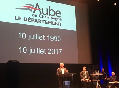 Après 27 ans de présidence de l'Aube, Philippe Adnot a fêté son...
