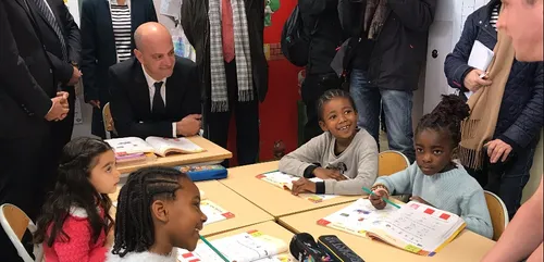 Le ministre de l'éducation à Reims